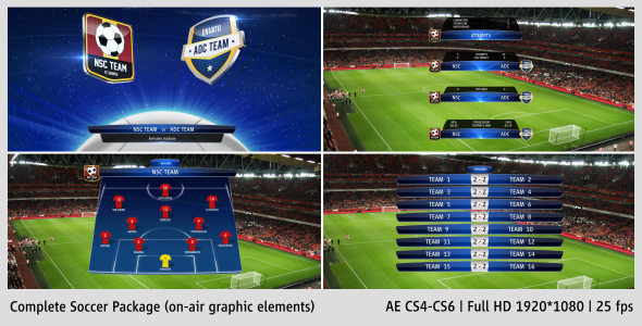 Videohive Complete On-Air Soccer Package 3593551
