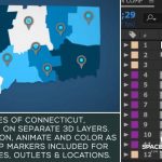 Videohive Connecticut Map Kit 20773837