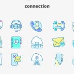 Videohive Connection- Filled Outline Animated Icons 28333377
