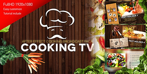 Videohive Cooking TV - After Effects Cook Broadcast Pack