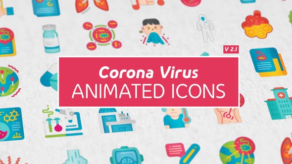 Videohive Corona Virus Icons 26019243