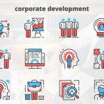 Videohive Corporate Development - Thin Line Icons 23454835