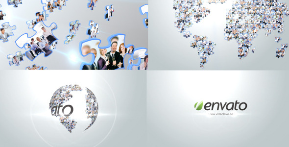 Videohive Corporate Puzzles World 6003974