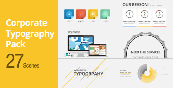 Videohive Corporate Typography Pack 5006143