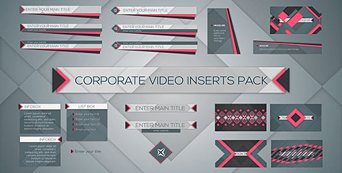 Videohive Corporate Video Inserts Pack 7358156
