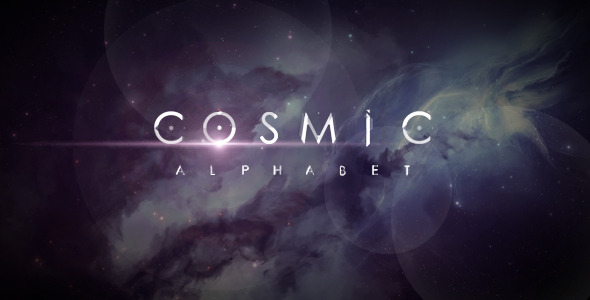 Videohive Cosmic Alphabet 9456306