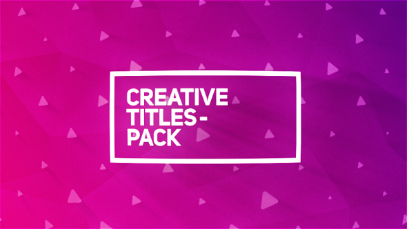 Videohive Creative Titles Package 20060827
