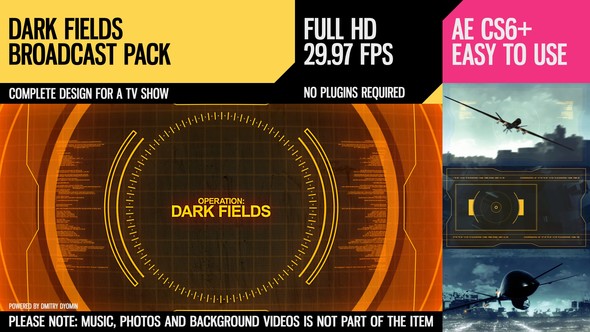 Videohive Dark Fields (Broadcast Pack) 8783507