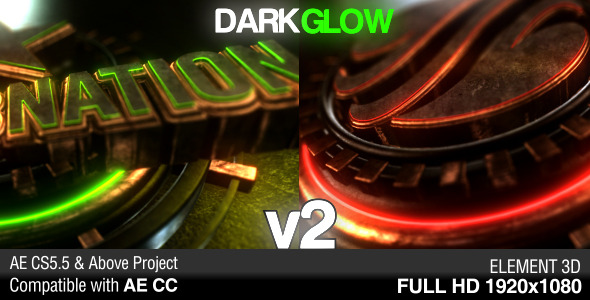 Videohive Dark Glow Logo Reveal v2 7048219