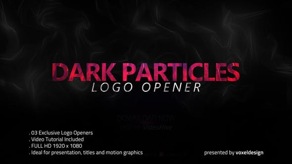 Videohive Dark Particles Opener 21990226