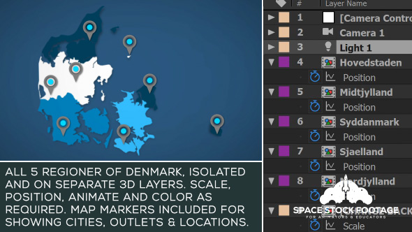 Videohive Denmark Map Kit 21014598