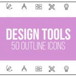 Videohive Design Tools - 50 Thin Line Icons 23150962