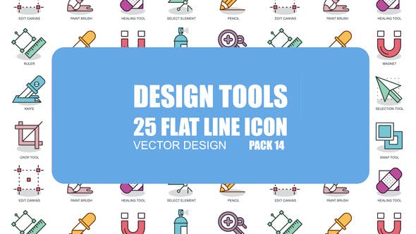 Videohive Design Tools - Flat Animation Icons 23381151