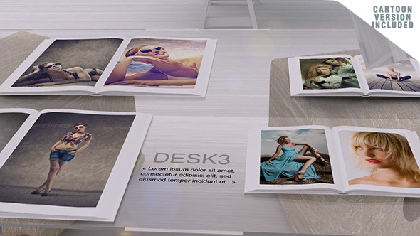 Videohive Desk Gallery with Cartoon version