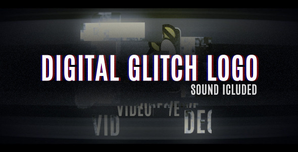 Videohive Digital Glitch Logo 11996035
