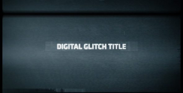 Videohive Digital Glitch Title 4074148