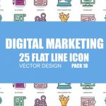 Videohive Digital Marketing - Flat Animation Icons 23381230