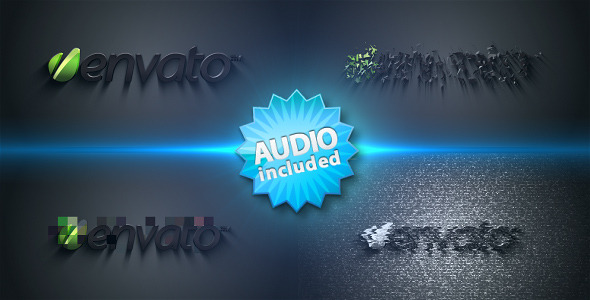 Videohive Distorted logo sting