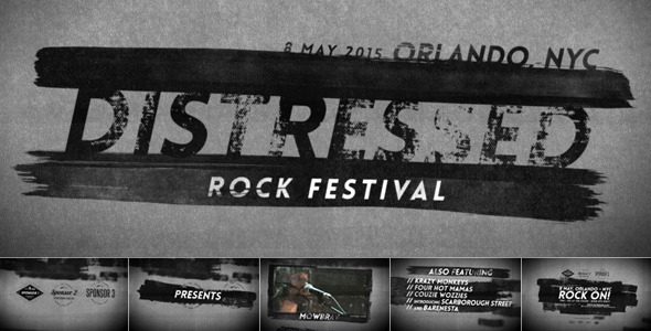 Videohive Distressed Music Festival