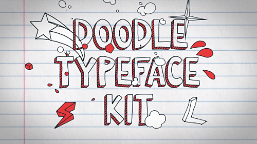 Videohive Doodle Typeface Kit 12324543