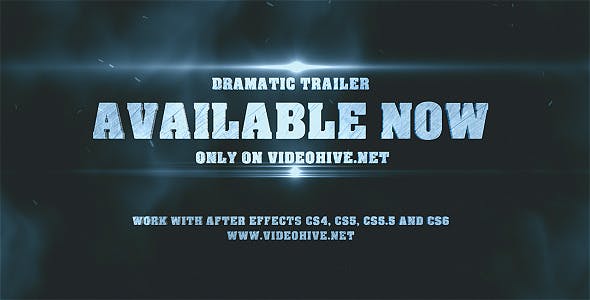Videohive Dramatic Epic Trailer 8350161
