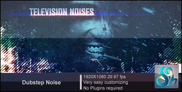 Videohive Dub Step Television Noise 2852856