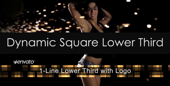 Videohive Dynamic Square Lower Third