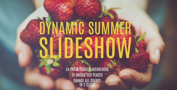 Videohive Dynamic Summer Slideshow 17323754