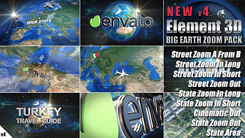 Videohive Earth Zoom Pack 6989665