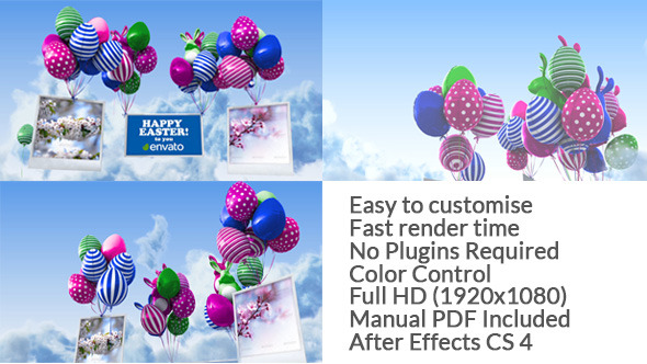 Videohive Easter Balloons 7446983