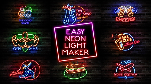Videohive Easy Neon Lights Maker 14350769