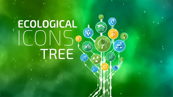 Videohive Ecological Icons Tree 14843743