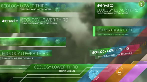 Videohive Ecological Lower Thirds 14996694