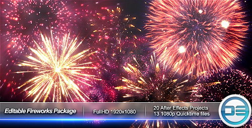 Videohive Editable Fireworks Package