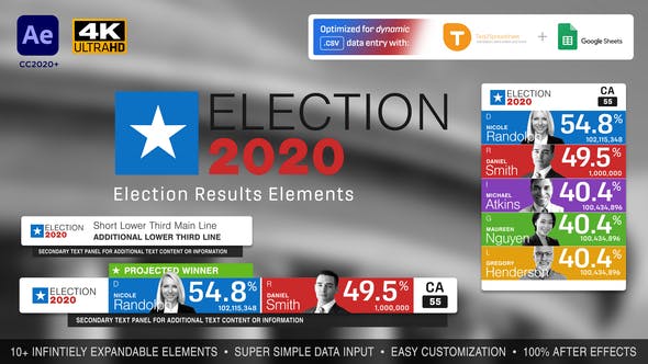 Videohive Election Results Elements 28655204