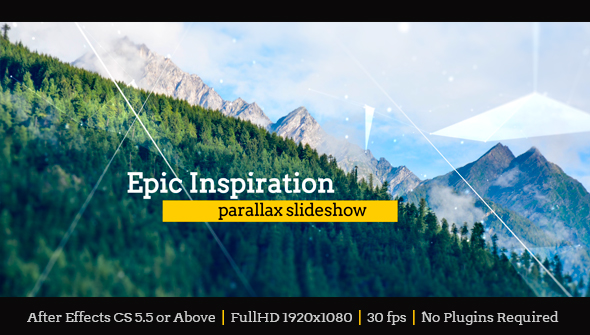 Videohive Epic Inspiration Parallax Slideshow 17253692