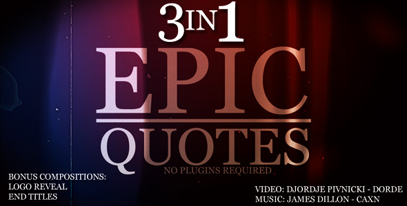 Videohive Epic Quotes 3IN1 154076