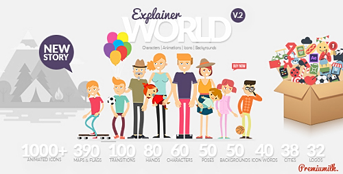 Videohive Explainer World Video Toolkit Library 21021730