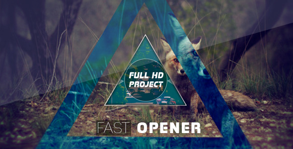 Videohive Fast Glitch Opener 11733936