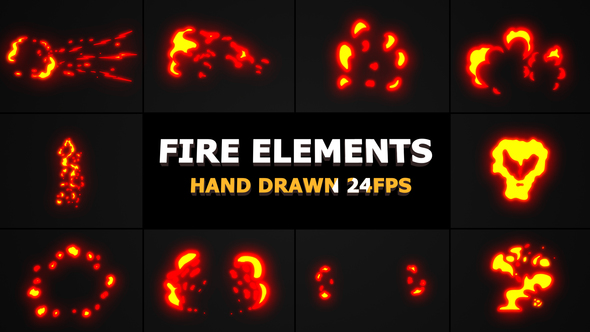 Videohive Fire Elements Pack 21804836