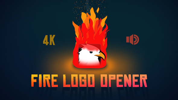 Videohive Fire Logo Opener 14852559