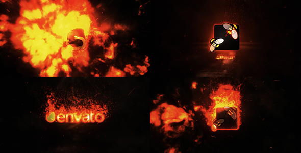 Videohive Fire Logo Reveal 19566757
