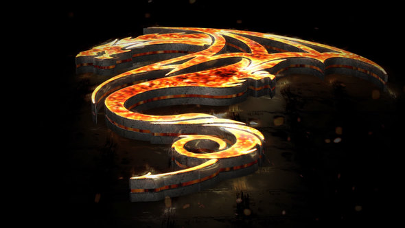 Videohive Flames 3D Logo 22134540