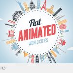 Videohive Flat Animated World Cities 14802000