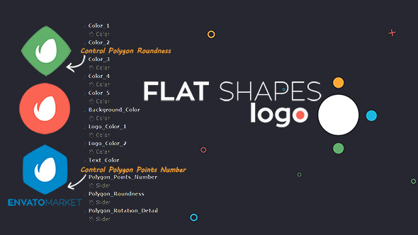 Videohive Flat Shapes Logo 19521596