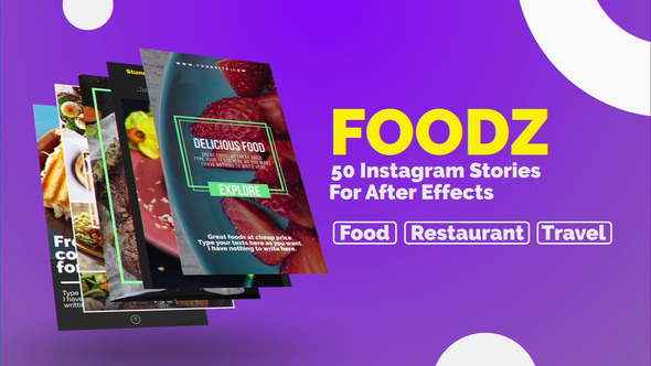Videohive Foodz Instagram Stories 22955557
