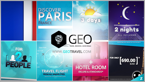 Videohive GEO - Travel Booking Promo Trip Package 19781110