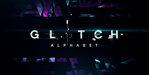 Videohive Glitch Alphabet