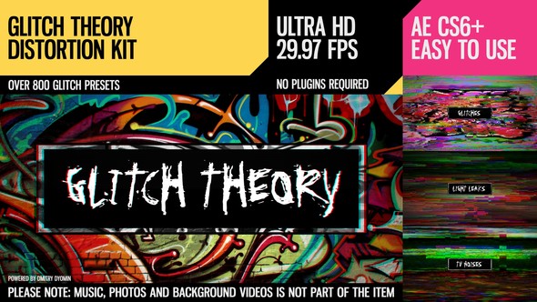 Videohive Glitch Theory (UltraHD Distortion Kit) 14887258