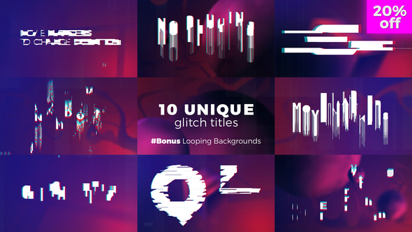 Videohive Glitch Titles Sequence 22272117